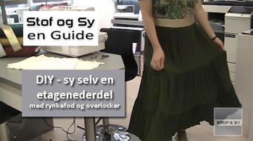 DIY sy selv en etagenederdel - gratis Stof og Sy Guide